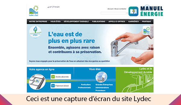 Paiement facture lydec en ligne https://client.lydec.ma/