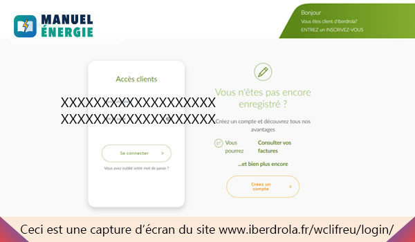 Connexion à Iberdrola Mon Compte pour envoyer un mail