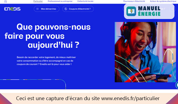 Envoyer un email depuis l'espace client Enedis