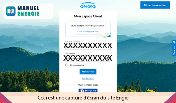 Particuliers.engie.fr / creation-espace-client
