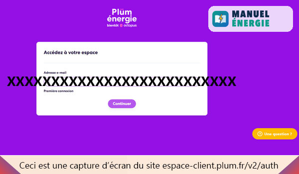 Accéder à l'espace client Plum Energie et envoyer un message