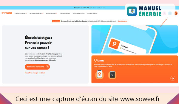 Connexion à un espace client Sowee
