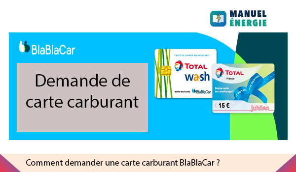 Demander une carte essence BlaBlaCar