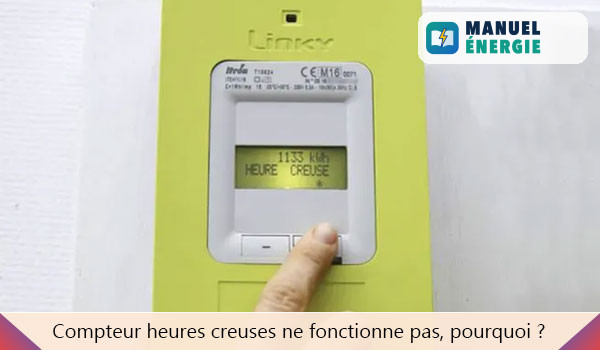consultation des heures creuses sur un compteur linky