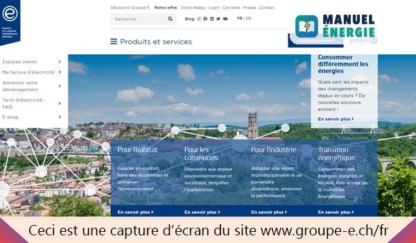 Déclarer un changement d'adresse au Groupe E depuis mon espace client