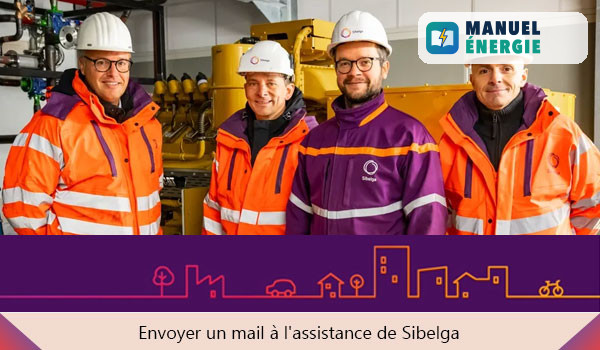 Envoyer un mail à l'assistance de Sibelga