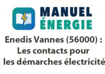 Enedis Vannes (56000) : Les contacts pour les démarches électricité