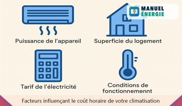 Facteurs influençant le coût horaire de votre climatisation