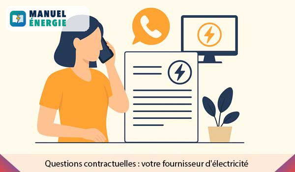 Questions contractuelles : votre fournisseur d'électricité