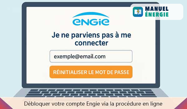 Débloquer votre compte Engie via la procédure en ligne