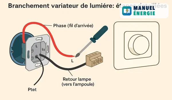 Branchement Variateur de Lumière : Étapes Détaillées