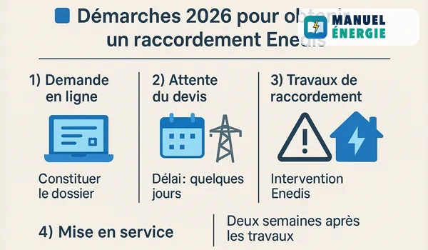 Démarches 2026 pour obtenir un raccordement Enedis