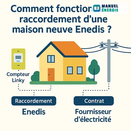 Comment fonctionne le raccordement d’une maison neuve Enedis ?