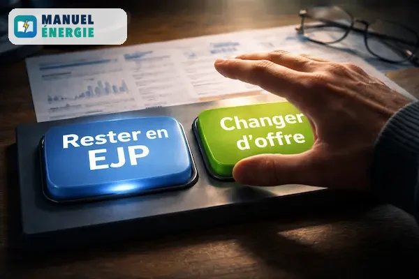 Décision de résilier ou conserver l’option EJP en 2026