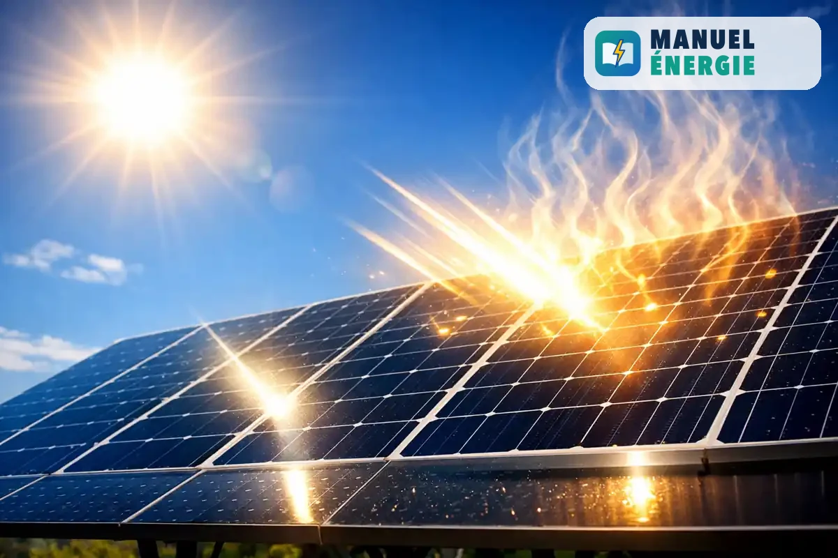 perte énergie panneaux solaires rendement faible explication