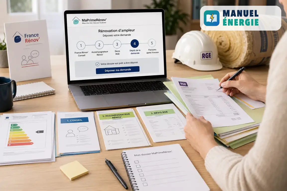 Démarches pour déposer un dossier MaPrimeRénov’ Rénovation d’ampleur