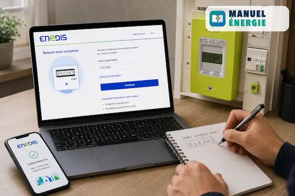 Enedis : comment relever mon compteur ?