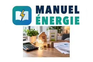 Conversion des kWh en euros avec compteur électrique, calculatrice et facture d’électricité