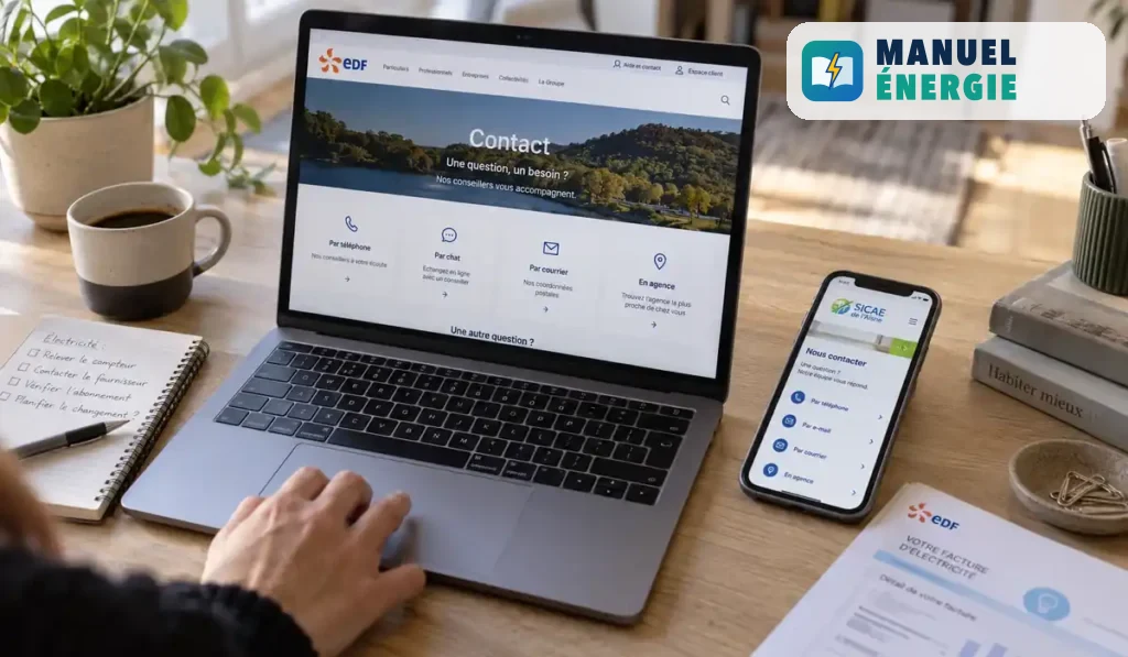 Contact EDF et SICAE de l’Aisne pour les démarches d’électricité à Martigny
